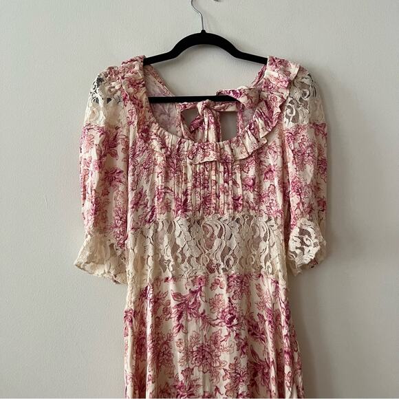 Free People Lucie Floral Lace Mini Dress - Picture 3 of 7